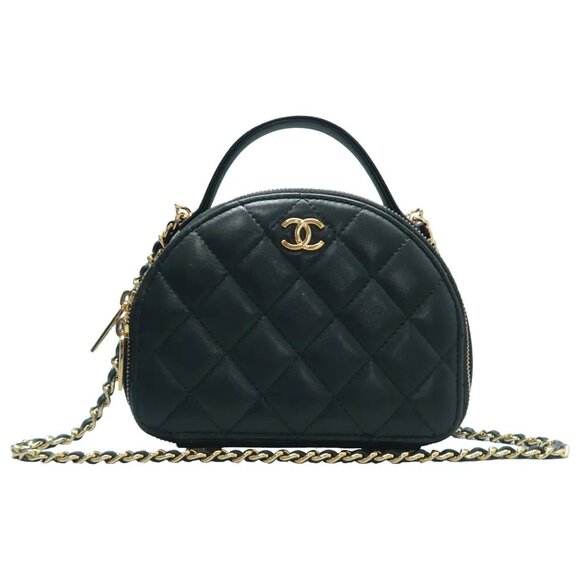 CHANEL Handbags - 100% Authentic CHANEL Black Leather Satchels 3310-101525